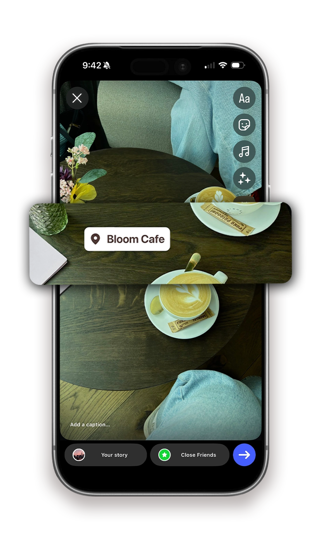 Post an Instagram story from your visit